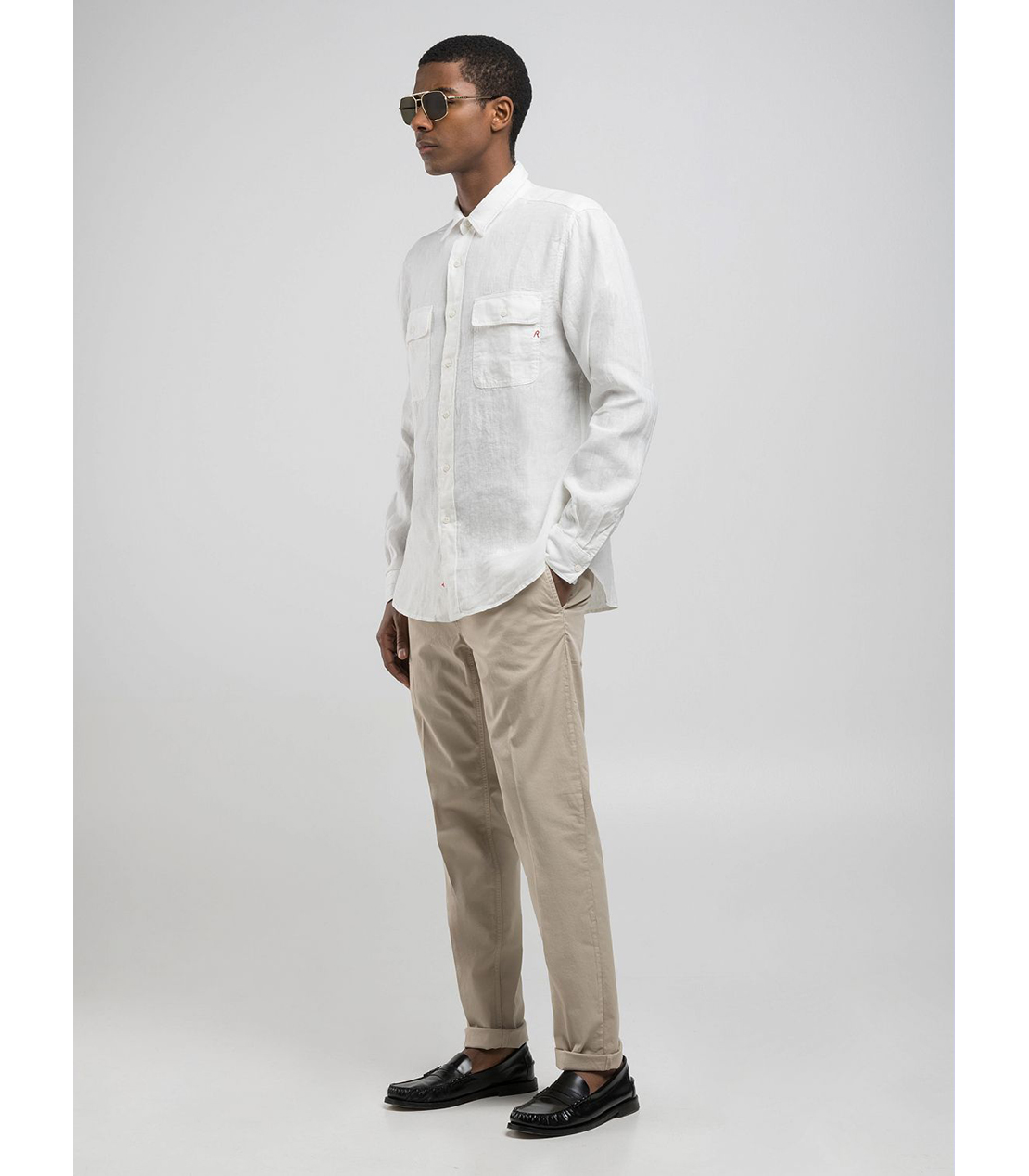 ガーメントダイ リネンシャツ 詳細画像 ナチュラルホワイト 4